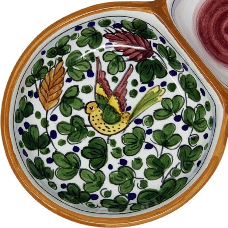 Olive dish bowl Arabesco Color Handcrafted Deruta Pottery