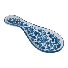Spoon rest 10" Turquoise Arabesco