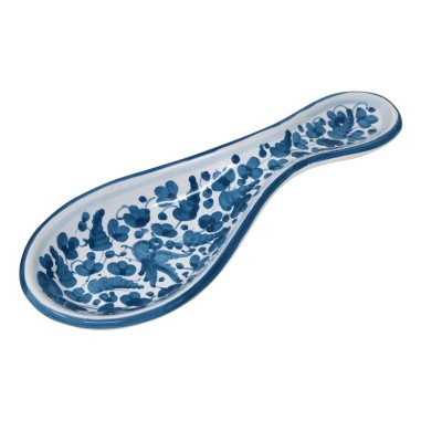 Spoon rest 10" Turquoise Arabesco