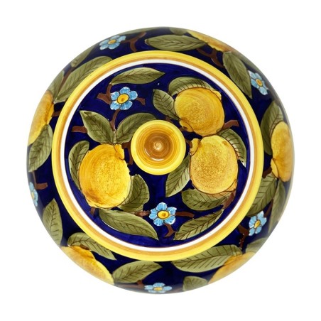 Biscottiera 25cm Positano Blu