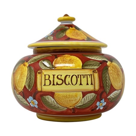 Pot à biscuits 25cm Positano Rouge