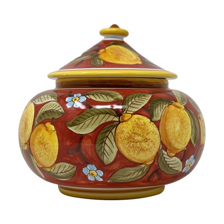Pot à biscuits 25cm Positano Rouge