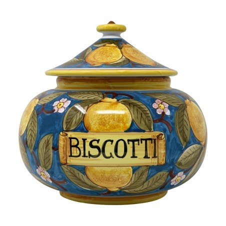 Biscottiera 25cm Positano Turchese