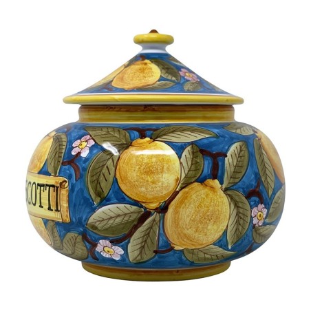 Biscottiera 25cm Positano Turchese