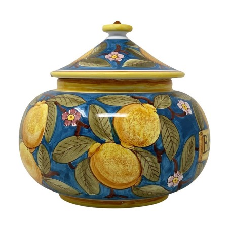 Biscottiera 25cm Positano Turchese