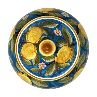 Biscottiera 25cm Positano Turchese