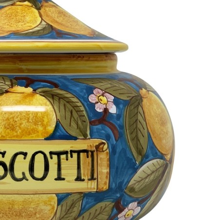 Biscottiera 25cm Positano Turchese