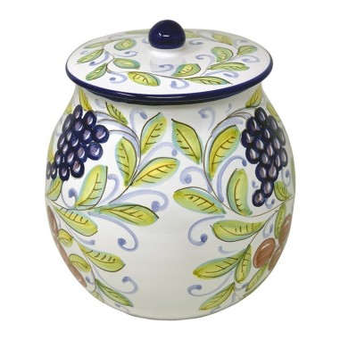 Pot à biscuits 25cm Fruit Céramique artisanale italienne originale de Deruta