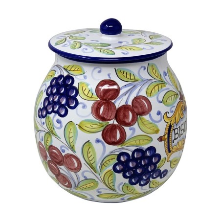Biscotti jar 10" Fruit