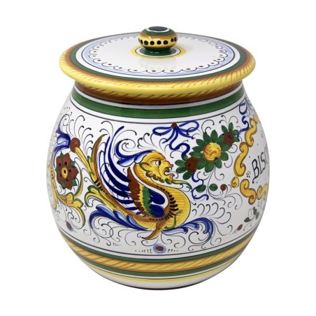 Biscotti jar 10" Raffaellesco Italian Pottery