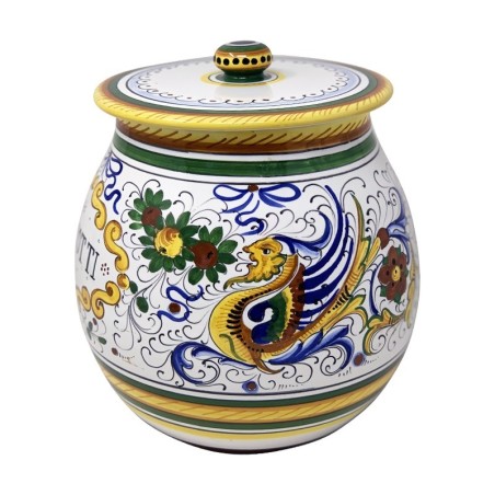 Biscotti jar 10" Raffaellesco Italian Pottery