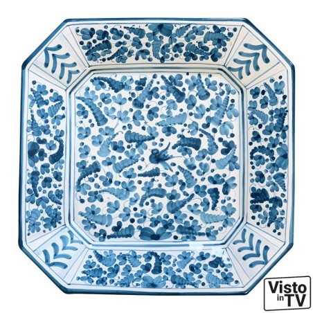 Wall platter 14" Arabesco Handcrafted Deruta Pottery