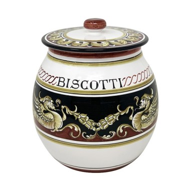 Biscotti jar 9" Pompei Italian Pottery Biscotti jar 9" Pompei Italian Pottery