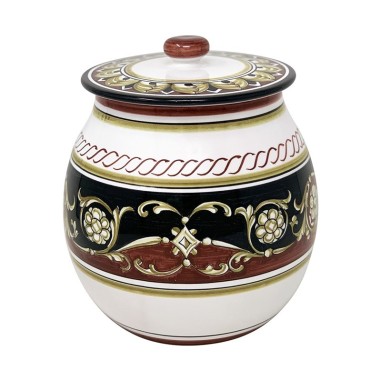 Biscotti jar 9" Pompei Italian Pottery Biscotti jar 9" Pompei Italian Pottery