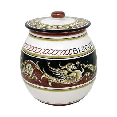 Biscotti jar 9" Pompei Italian Pottery Biscotti jar 9" Pompei Italian Pottery