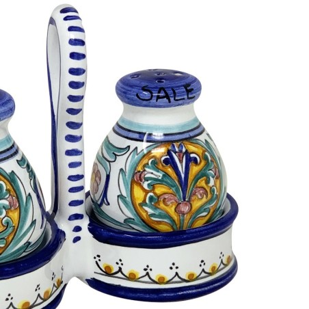 Salt & pepper set Jacobi Handcrafted Deruta Pottery