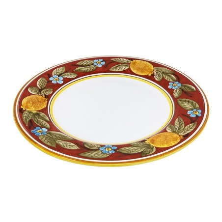 Assiette de table Positano Céramique artisanale italienne originale de Deruta