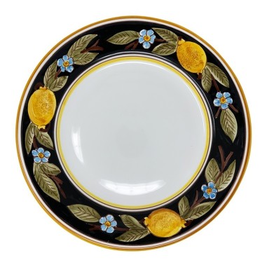 Assiette de table Positano Céramique artisanale italienne originale de Deruta