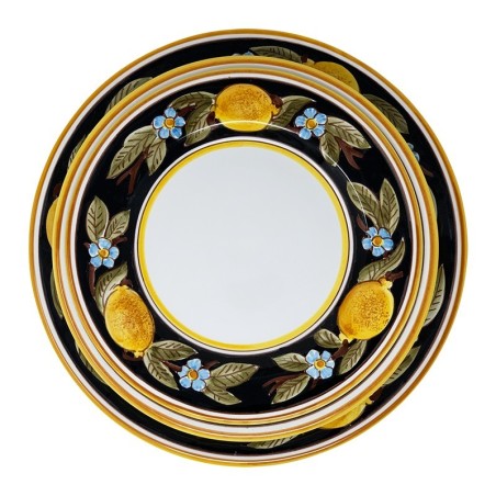 Assiette de table Positano Céramique artisanale italienne originale de Deruta