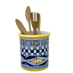 Utensil holders 7" Rombi Blu