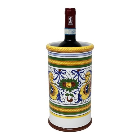 Porte-bouteille 23cm Raffaellesco Céramique artisanale italienne originale de Deruta