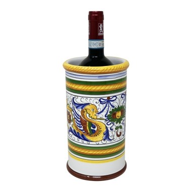 Wine holder 9" Raffaellesco Italian Pottery