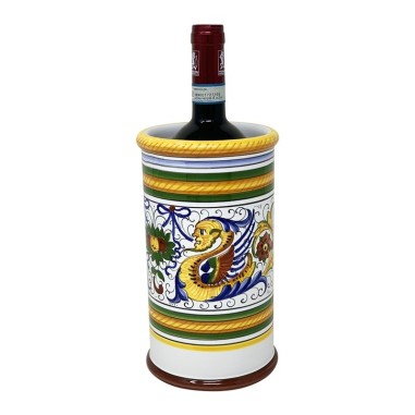 Wine holder 9" Raffaellesco Italian Pottery