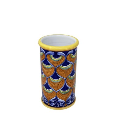 Porte-bouteille 23cm Paon Bleu