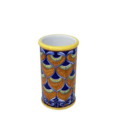 Porte-bouteille 23cm Paon Bleu