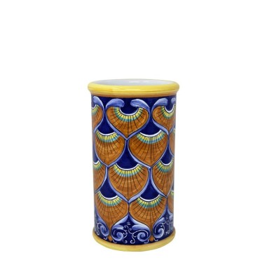 Porte-bouteille 23cm Paon Bleu
