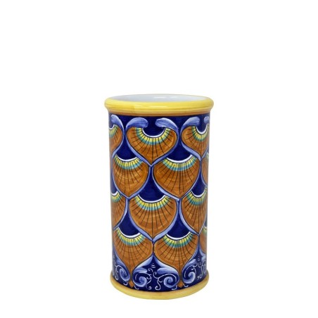 Porte-bouteille 23cm Paon Bleu