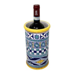 Utensil holders 7" Rombi Blu Italian Pottery 2