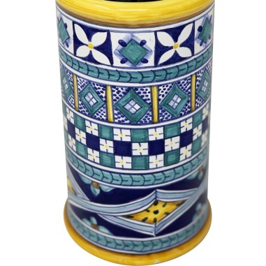 Wine holder 9" Rombi Blu Italian Pottery Wine holder 9" Rombi Blu Italian Pottery