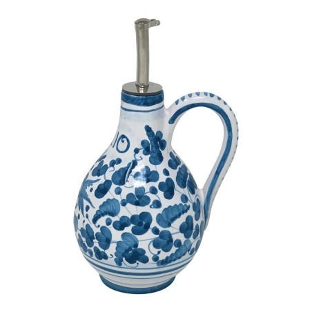 Huilier 25cm Arabesco Turquoise Céramique artisanale italienne originale de Deruta