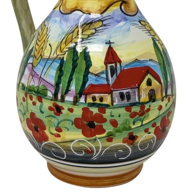 Huilier 25cm Colli Umbri Céramique artisanale italienne originale de Deruta