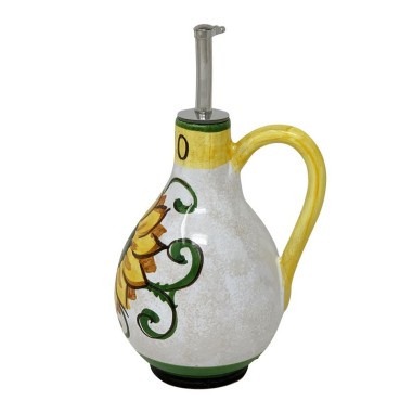 Huilier 20cm Girasole Céramique artisanale italienne originale de Deruta