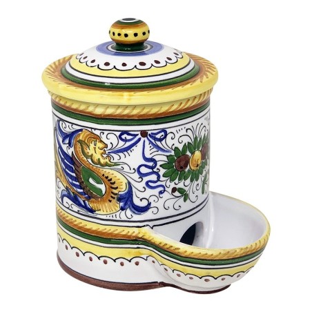 Salt Holder 7" Raffaellesco Italian Pottery
