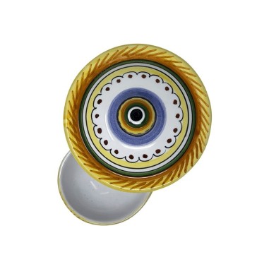 Salt Holder 7" Raffaellesco Italian Pottery