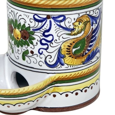 Salt Holder 7" Raffaellesco Italian Pottery