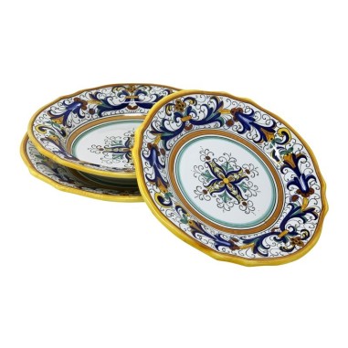 Piatto Tavola Ricco Deruta Smerlato