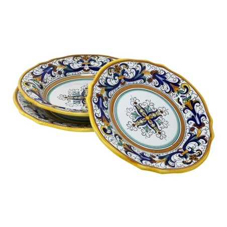 Assiette de table Ricco Deruta à bord festonné
