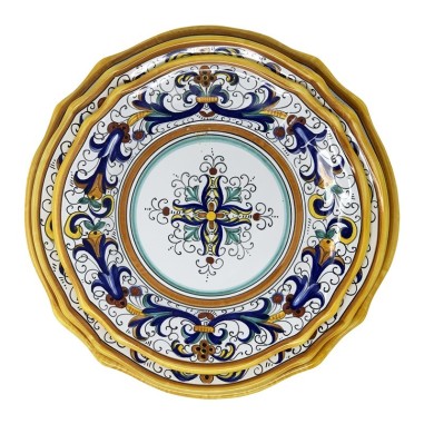 Piatto Tavola Ricco Deruta Smerlato