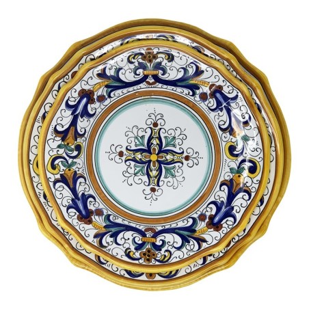 Piatto Tavola Ricco Deruta Smerlato