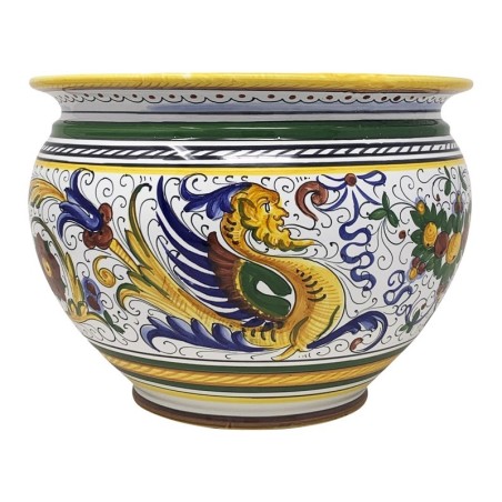 Cache-pot Raffaellesco Céramique artisanale italienne originale de Deruta