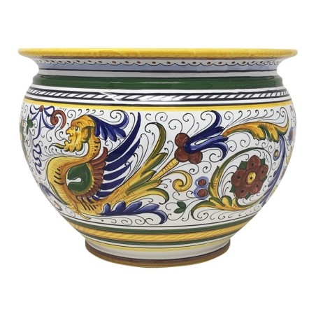 Cache-pot Raffaellesco Céramique artisanale italienne originale de Deruta