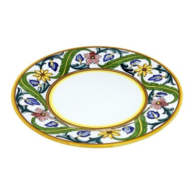 Assiette de table Millefiori Céramique artisanale italienne originale de Deruta