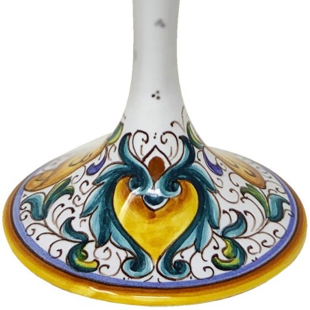 Calice en verre Piumetta Céramique artisanale italienne originale de Deruta