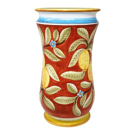 Umbrella stand 20" Positano Handcrafted Deruta Pottery