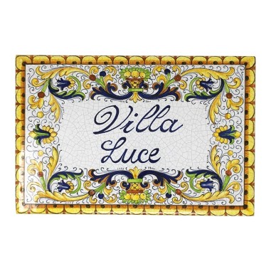 Plaque en céramique – Carreau 20x30cm Bramasole Céramique artisanale italienne originale de Deruta