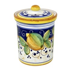 Utensil holders 7" Rombi Blu Italian Pottery 2